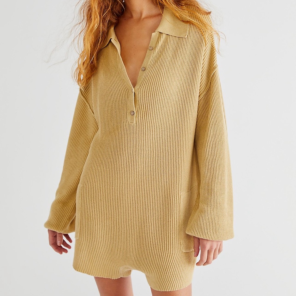 Free People Picnic Sweater Romper